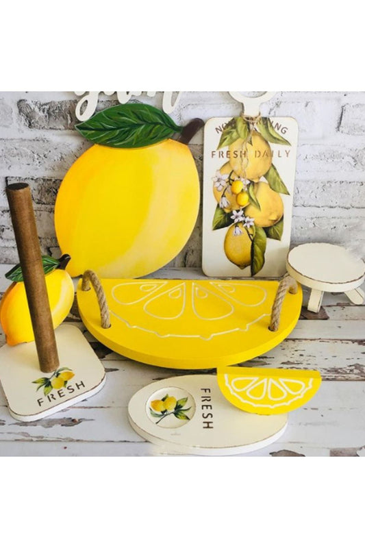 Limon Ahşap Supla - Amerikan Servis - Tabak Altı