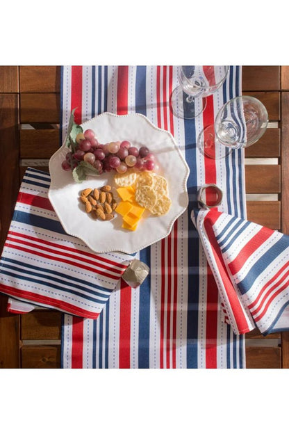 Tommy (Navy Blue - Red - White) Runner