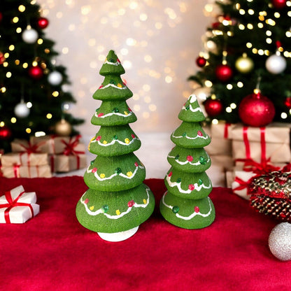 2'li Çam Ağacı Yılbaşı, Xmas, Christmas  17 cm
