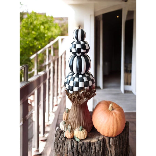 Pumpkin Tree Statue, Pumpkin Figurine Decor, Garden Decoration, Home Gift, Halloween