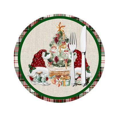 Gnome 2 Piece Winter Serving Board, Fabric - Wooden Inside Serving Board