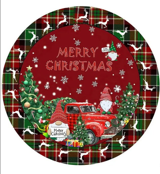 Christmas Tree Cover Gnomes Merry Christmas Large Size 95 cm