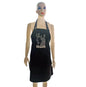 My Mother Black Linen Chef Kitchen Apron