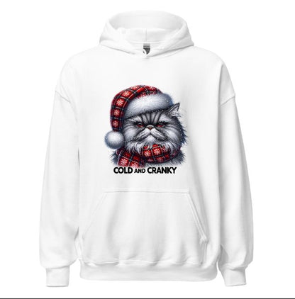 Cats Old and Cranky - Cat Hoodie Hooded Sweatshirt