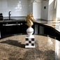 Chess Set, King Queen Knight Mackenzie, Checkered Chess Set