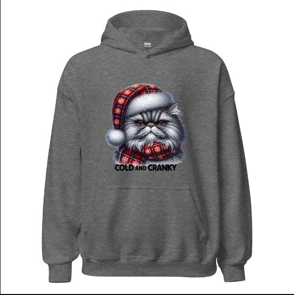 Cats Old and Cranky - Cat Hoodie Hooded Sweatshirt