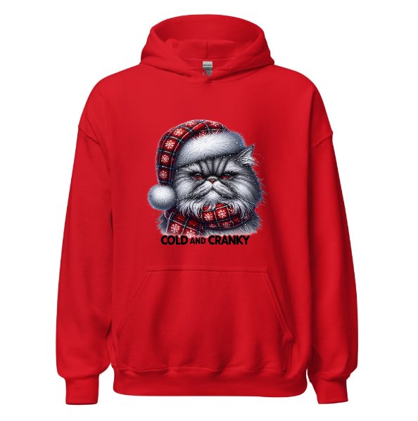 Cats Old and Cranky - Cat Hoodie Hooded Sweatshirt
