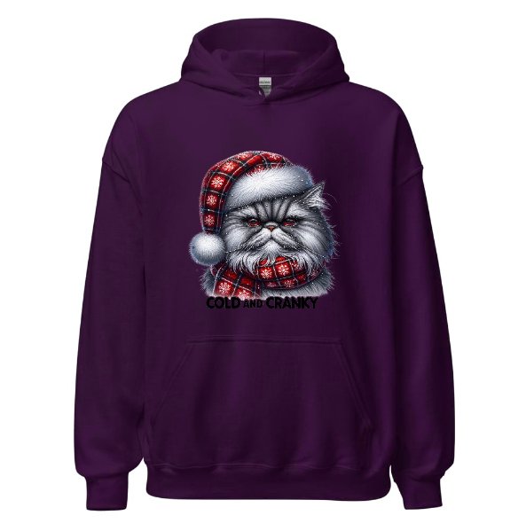 Cats Old and Cranky - Cat Hoodie Hooded Sweatshirt