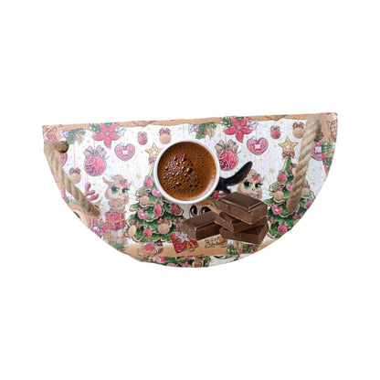 Half Moon Shaped Presentation, Tray - New Year, Christmas, Special Event, Presentation
