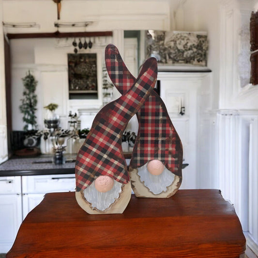 Gnome, Niffler, Bearded Buddy Plaid Wooden Decor