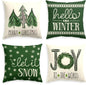 Christmas, New Year, Christmas, Xmas Decorative Pillow Case Set of 4