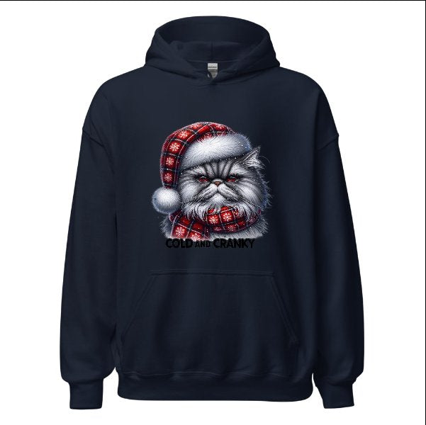 Cats Old and Cranky - Cat Hoodie Hooded Sweatshirt
